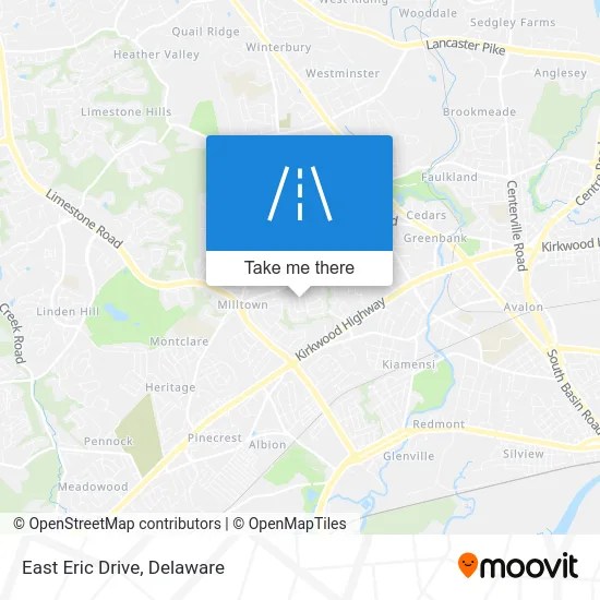 East Eric Drive map