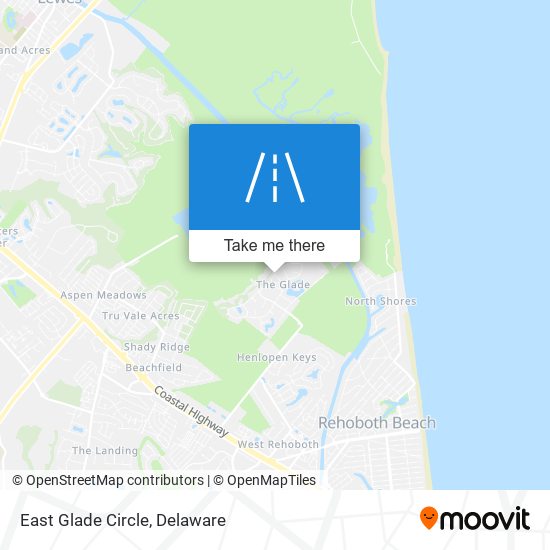 East Glade Circle map