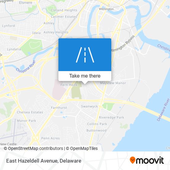 East Hazeldell Avenue map