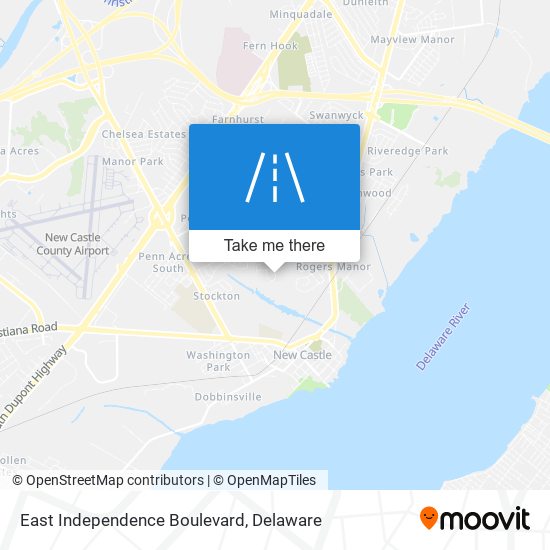 East Independence Boulevard map