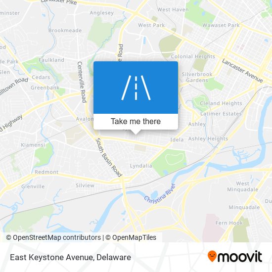 Mapa de East Keystone Avenue