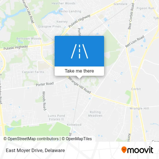 East Moyer Drive map