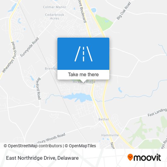 East Northridge Drive map