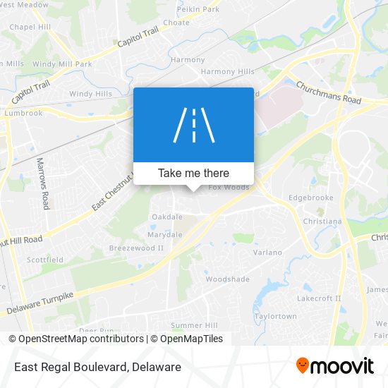 East Regal Boulevard map