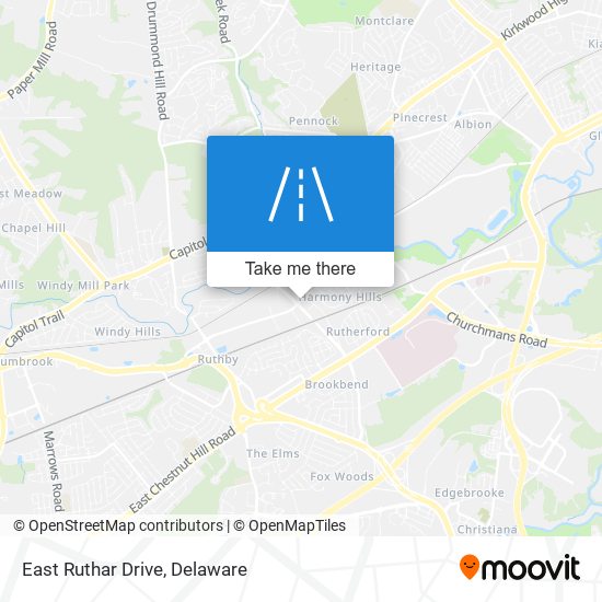 Mapa de East Ruthar Drive