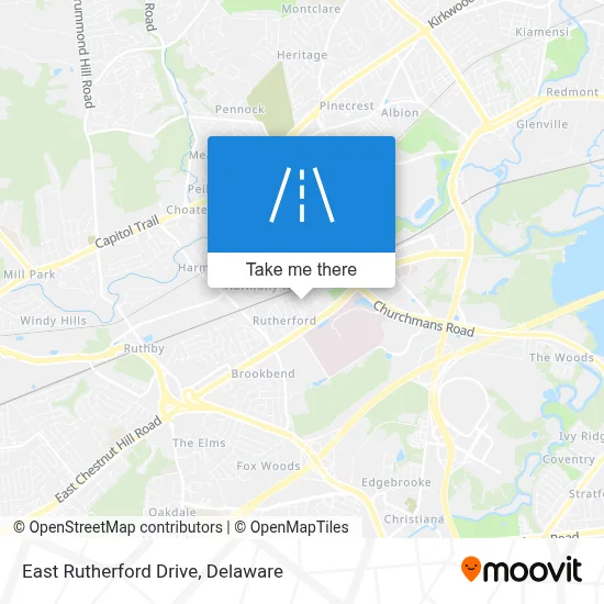 East Rutherford Drive map