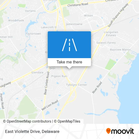 East Violette Drive map