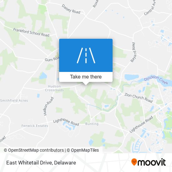 Mapa de East Whitetail Drive