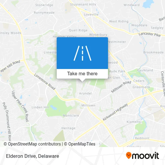Elderon Drive map