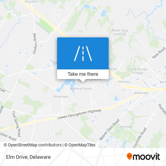 Elm Drive map