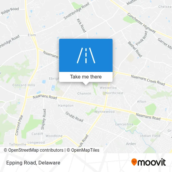 Epping Road map