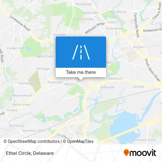 Ethel Circle map