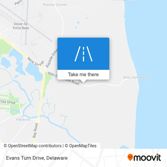 Evans Turn Drive map