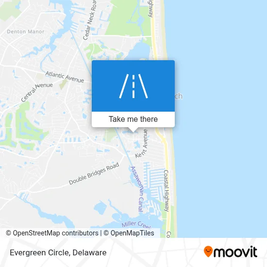 Evergreen Circle map