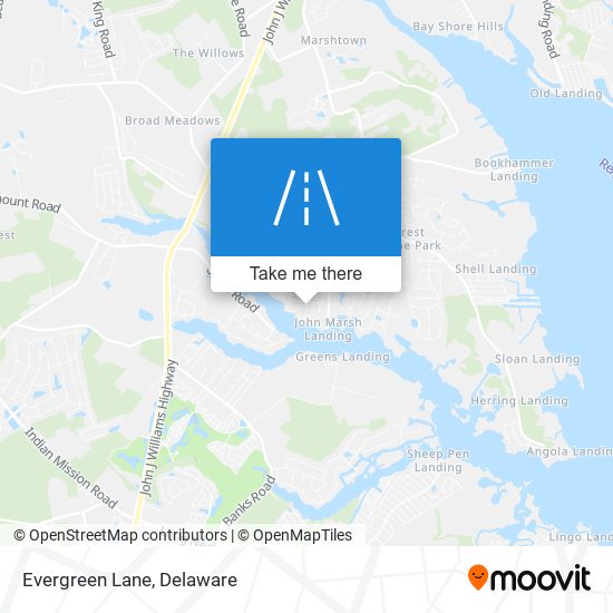 Mapa de Evergreen Lane
