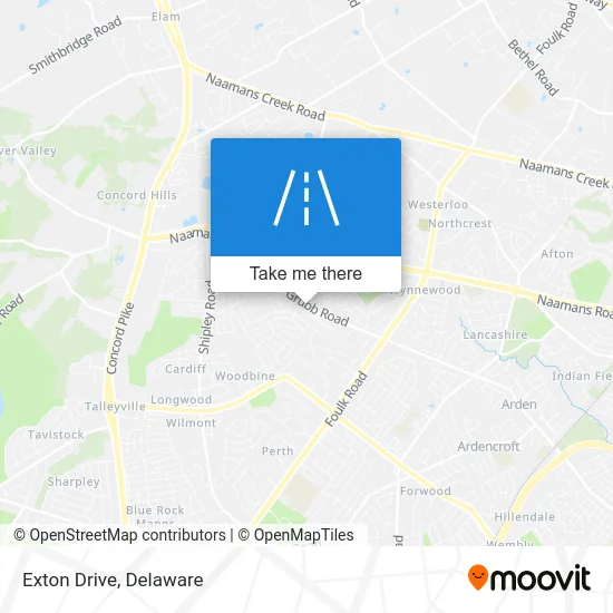Exton Drive map