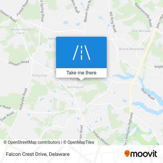 Falcon Crest Drive map