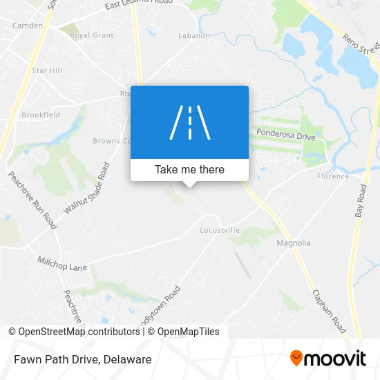 Fawn Path Drive map