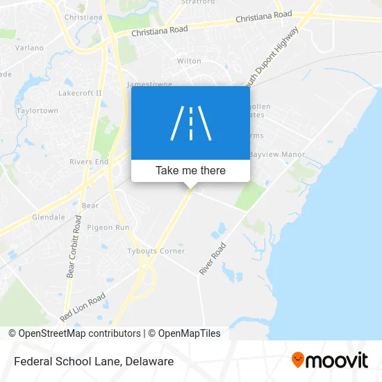 Federal School Lane map