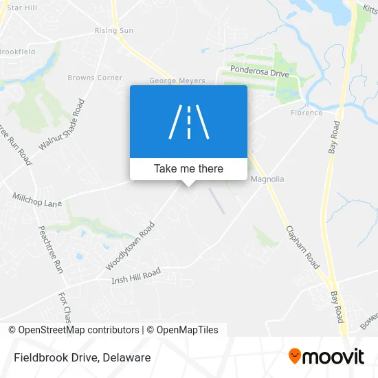 Fieldbrook Drive map