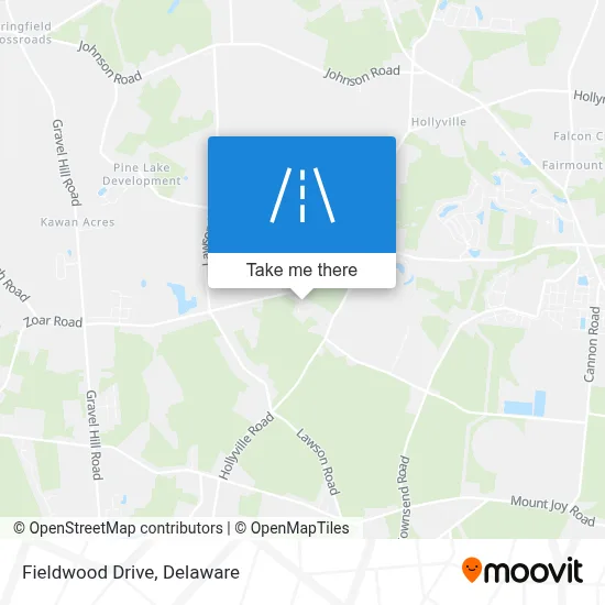 Fieldwood Drive map