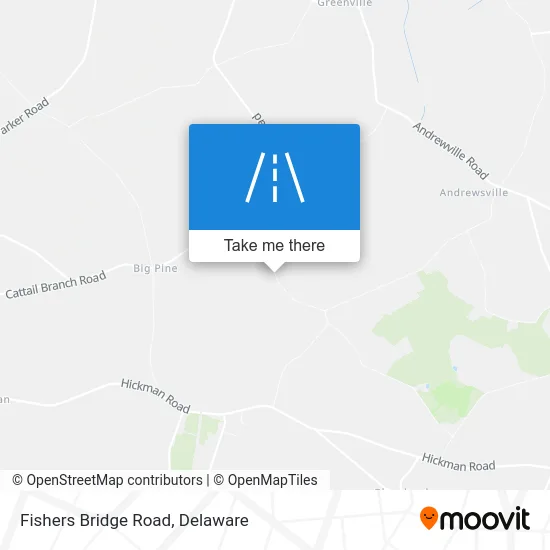 Fishers Bridge Road map