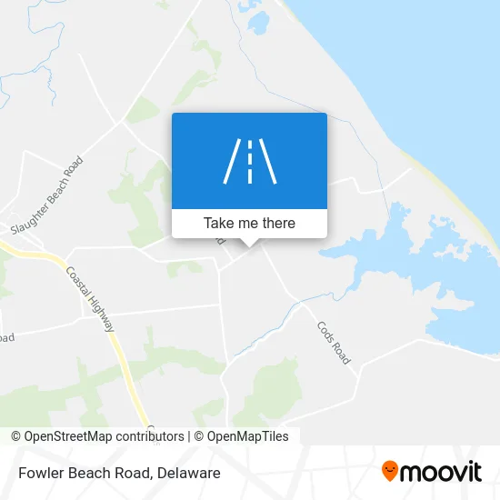 Fowler Beach Road map