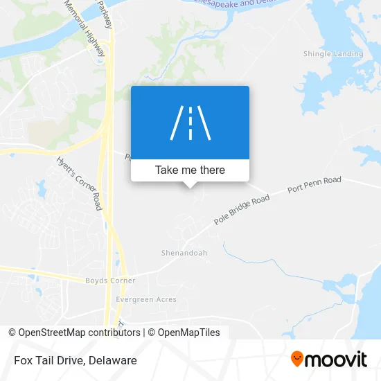 Fox Tail Drive map