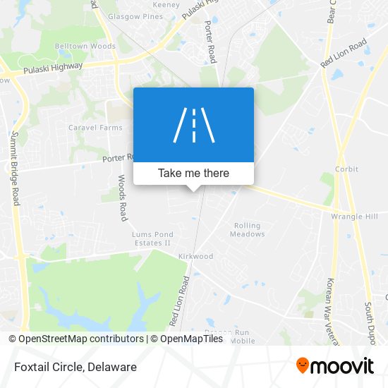 Mapa de Foxtail Circle
