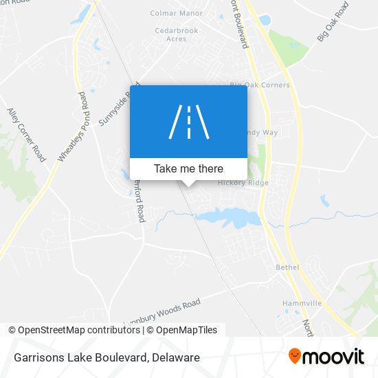 Garrisons Lake Boulevard map