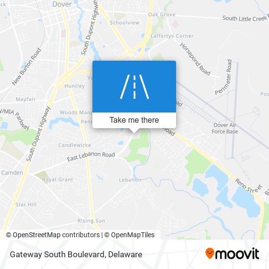 Gateway South Boulevard map