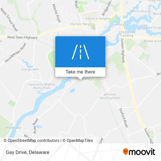 Gay Drive map