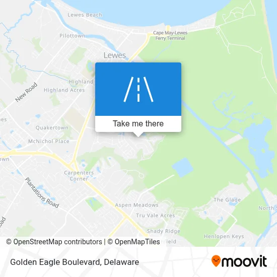 Golden Eagle Boulevard map