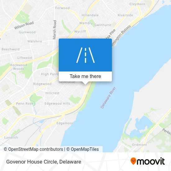 Govenor House Circle map