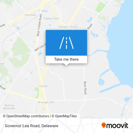 Governor Lea Road map