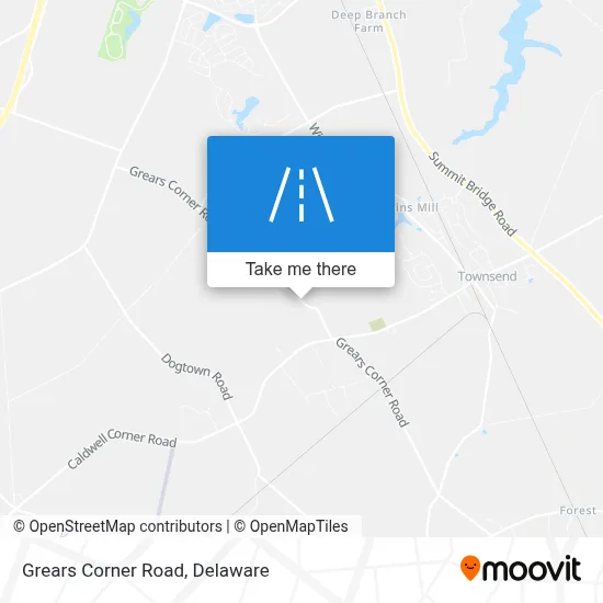 Grears Corner Road map