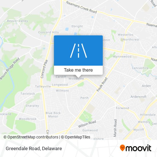 Mapa de Greendale Road