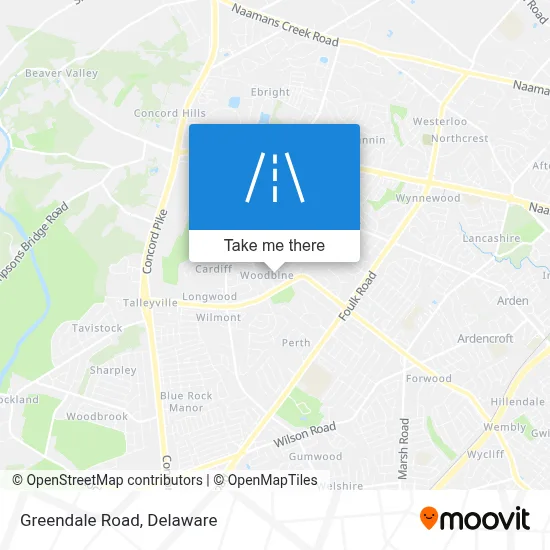 Greendale Road map