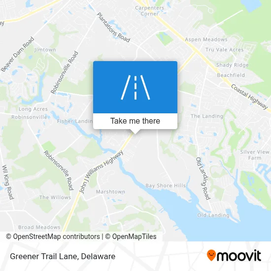 Greener Trail Lane map