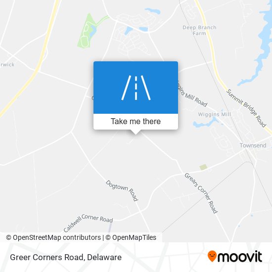 Greer Corners Road map