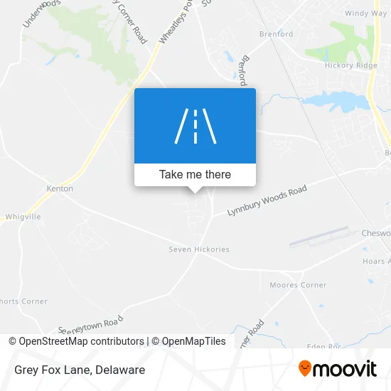 Grey Fox Lane map