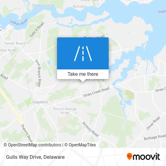 Gulls Way Drive map