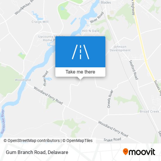 Mapa de Gum Branch Road
