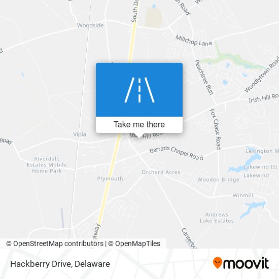 Hackberry Drive map