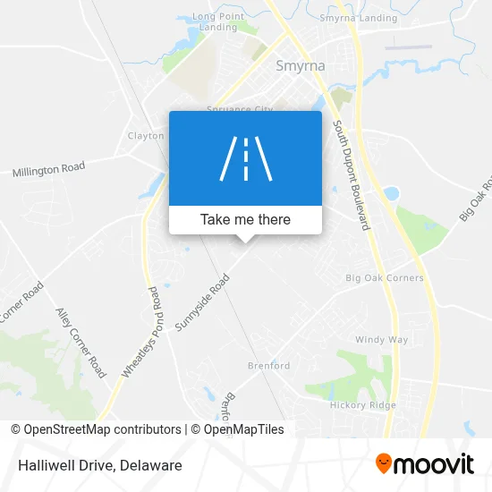 Halliwell Drive map
