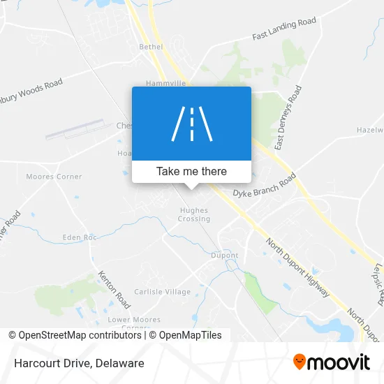 Harcourt Drive map