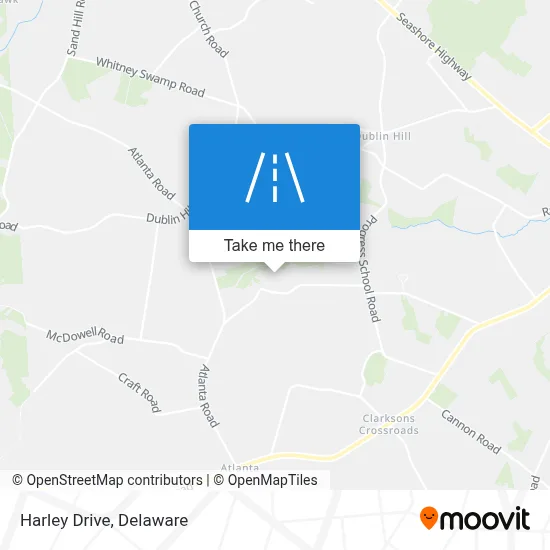 Harley Drive map