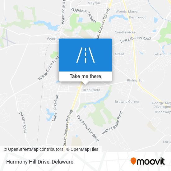 Mapa de Harmony Hill Drive