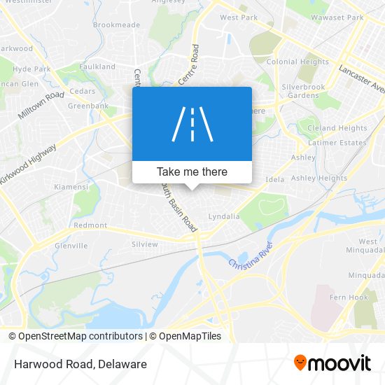 Harwood Road map