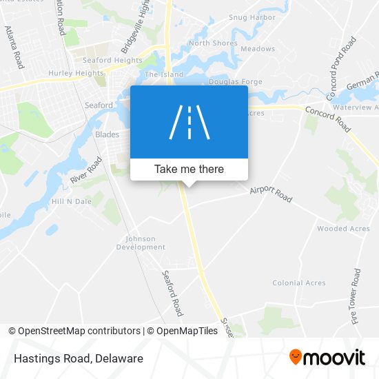 Hastings Road map